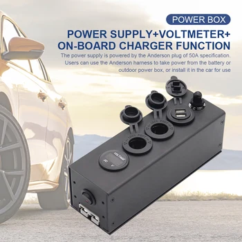 Multi-funkcija Power Box USB Išvestis Automatinė Baterija, Kroviklio Jungiklis Kontroliuoti Smart Baterijos Kroviklis, Lauko Kempingas Automobilių