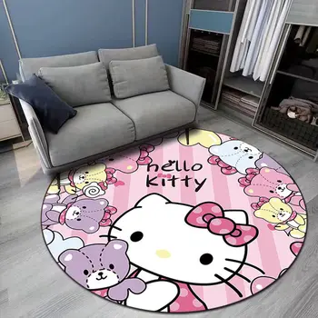 Sanrio Hello Kitty Kawii Animacinių filmų Kilimas Kristalų Aksomo turas Kompiuterio Kėdė, neslidžia Grindų Kilimėlis Kambarį Miegamojo Lovos Antklodė