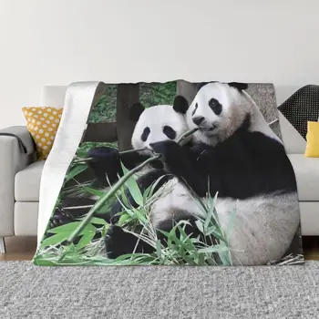 Fubao Aibao Fu Panda Bao Antklodė Pledas Dekoratyvinis Lova Mesti Pledai Prabangus Patalynės Sofa