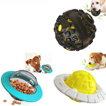 Nauja Šunų Įdomus Skraidančia Lėkšte Nuotėkio Maisto Kamuolys Interaktyvus Naminių Gyvūnų Žaislai 