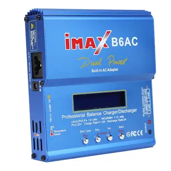 IMAX B6AC 80W Ličio Baterija RC Balansą Įkroviklis, Duomenų Saugojimo Įvykdymo Laiko Ribojimo Funkcija su Laiko Ribojimo Funkcija