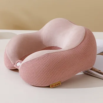 U-formos pagalvė Memory medvilnės lėtai rikošetas plauko kaklo pagalvė kelionės U-formos tinklelio audinio kupra U-formos pagalvė